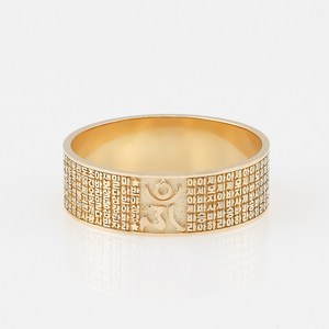 주리에떼 24K 순금 코첼라 세줄 반지 클로즈업